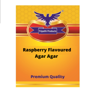 Raspberry Flavoured Agar Agar Powder 100g | Vegetarian Jelly Setting Agent | Tripathi Products
