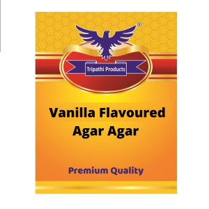 Vanilla Flavoured Agar Agar Powder 100g | Vegetarian Jelly Setting Agent | Tripathi Products
