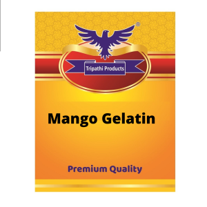 Mango flavoured Gelatin Powder – Food Grade Setting Agent for Desserts, Baking & Confectionery – 100 g |Tripathi Products