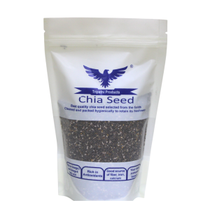 Black Chia Seeds 250 g | 100% Natural & Raw | Rich in Omega-3, Fiber & Protein | Superfood for Smoothies & Salads | Tripathi Products